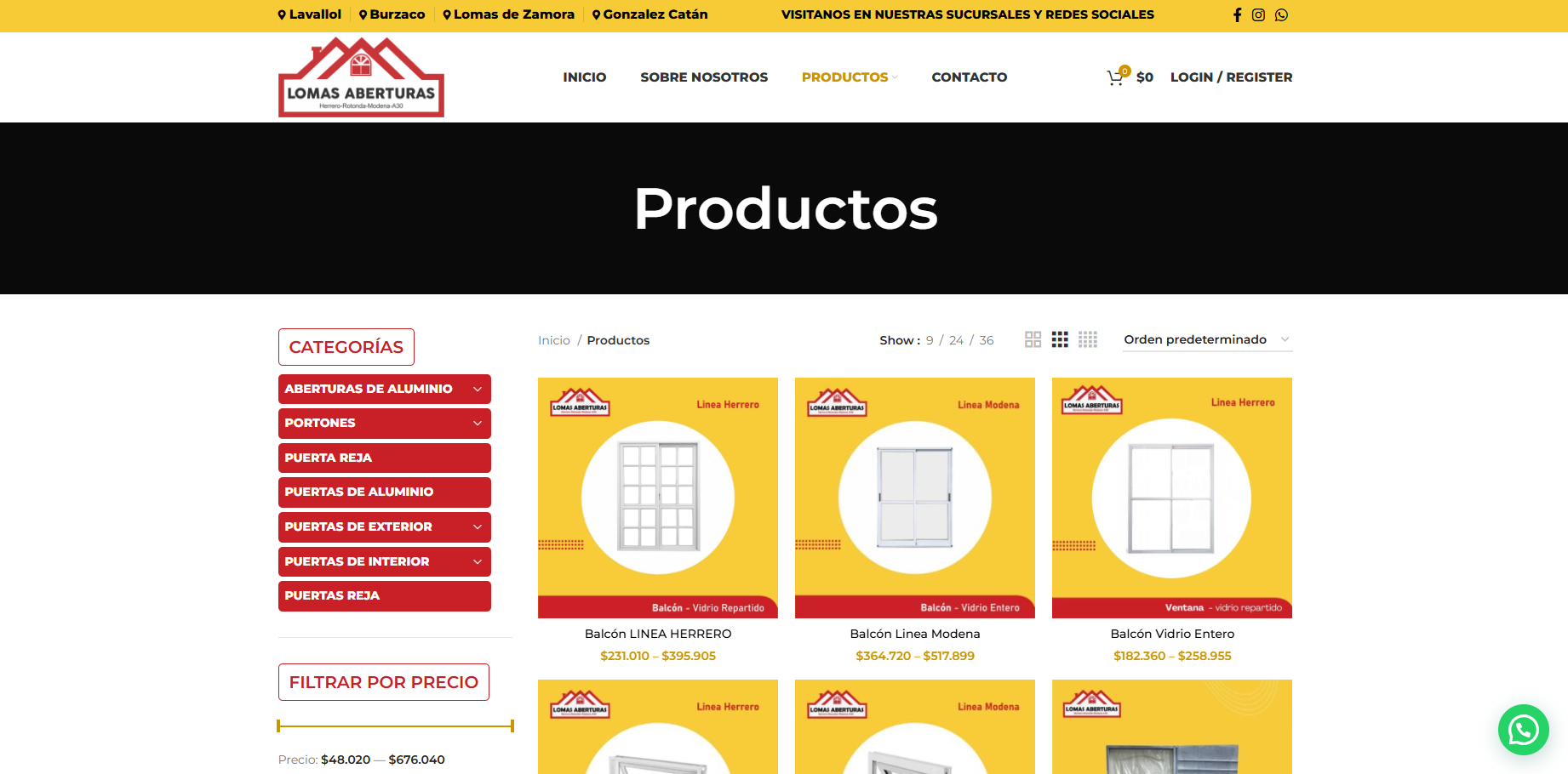 lomas aberturas shop