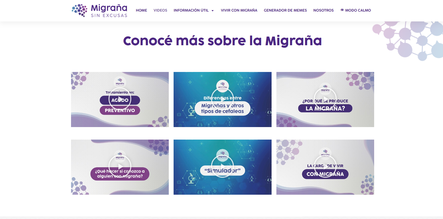 migraña sin excusas videos