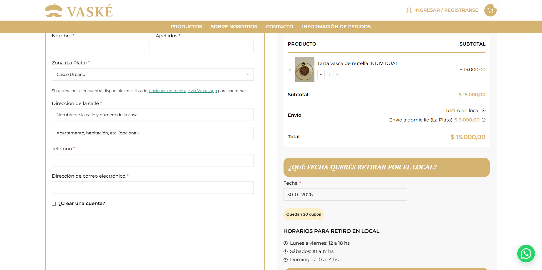 vaske checkout